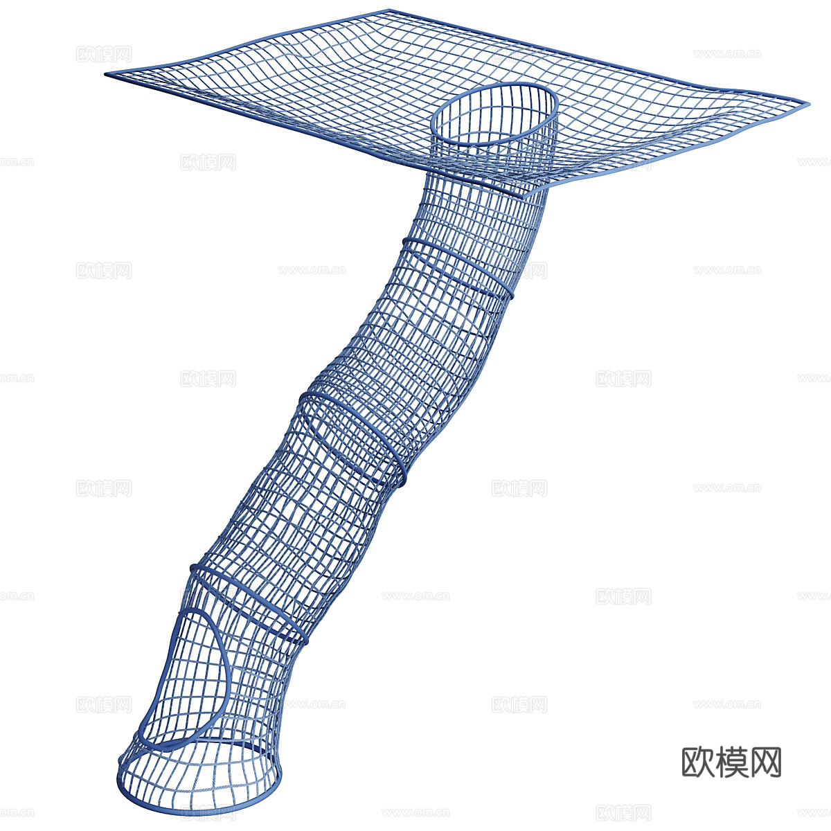 儿童绳索网状游乐设施3d模型