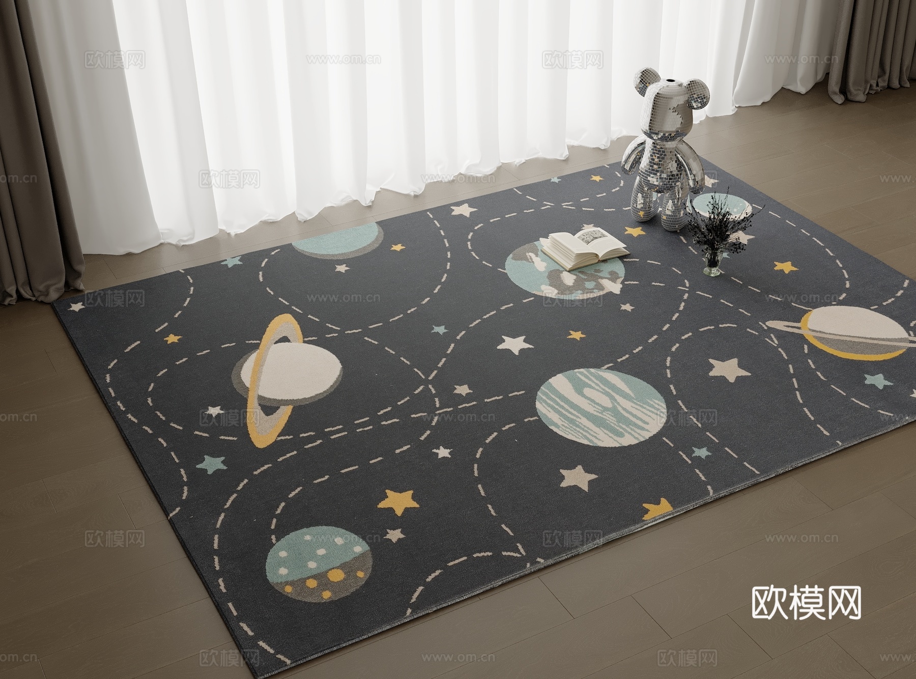 儿童地毯 中古地毯 现代地毯 几何地毯 高质量地毯 地毯3d模型