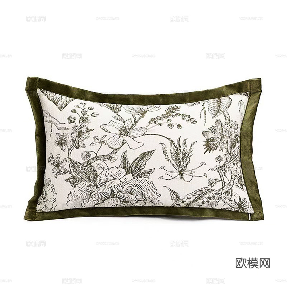 中式抱枕 枕头 印花抱枕
