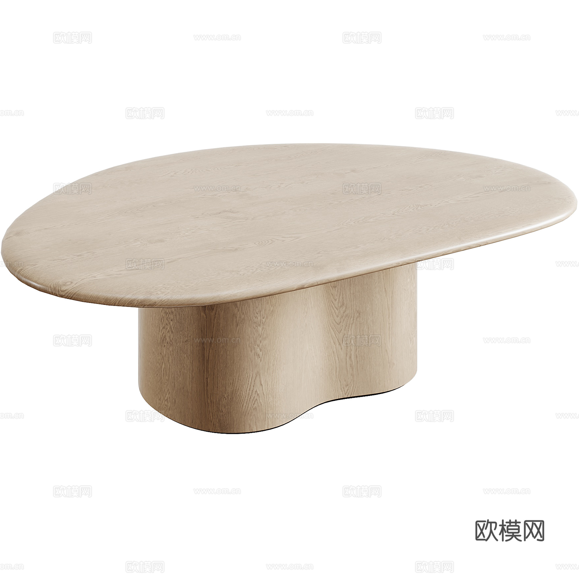 Ghia wood coffe table by arper3d模型