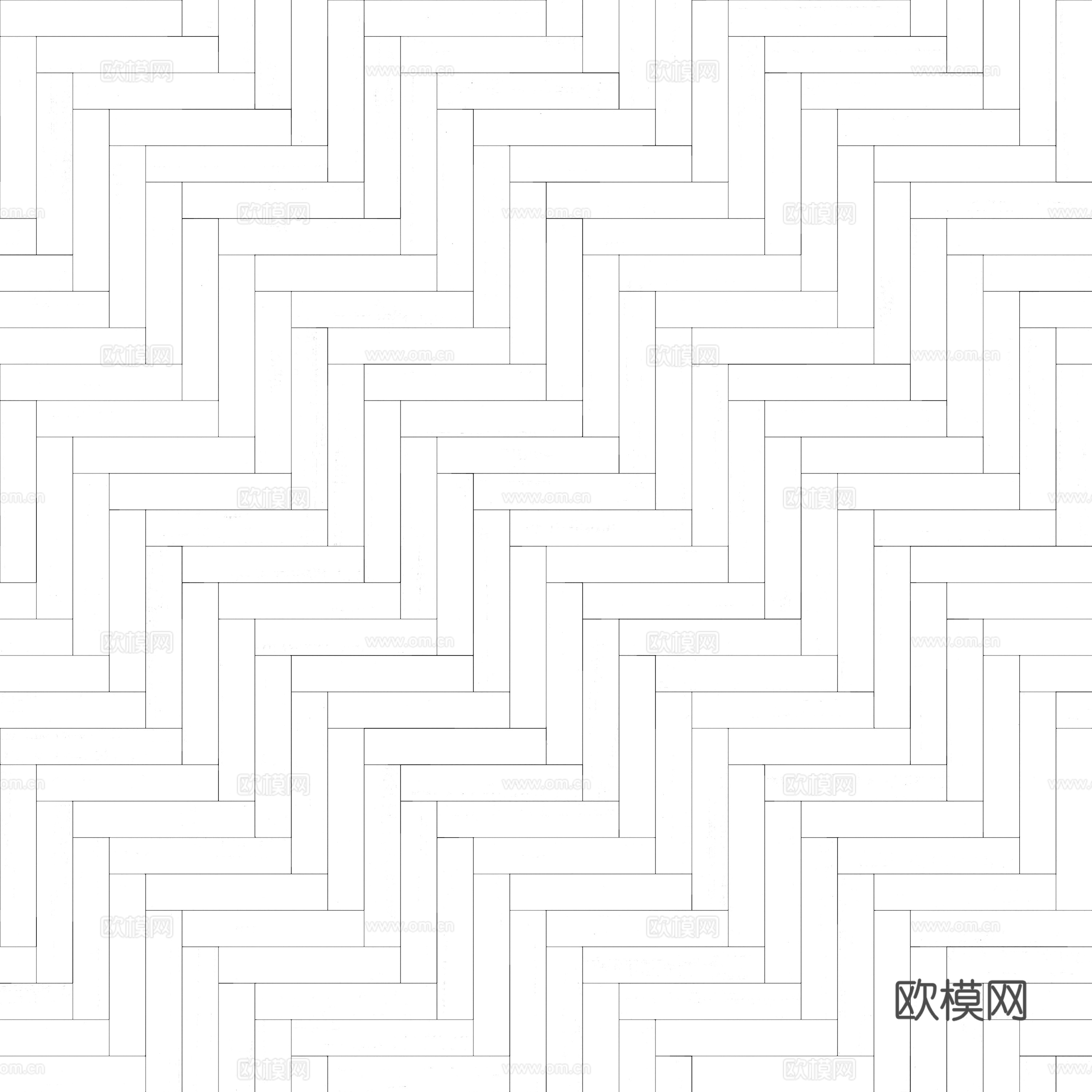 人字拼木地板黑白凹凸