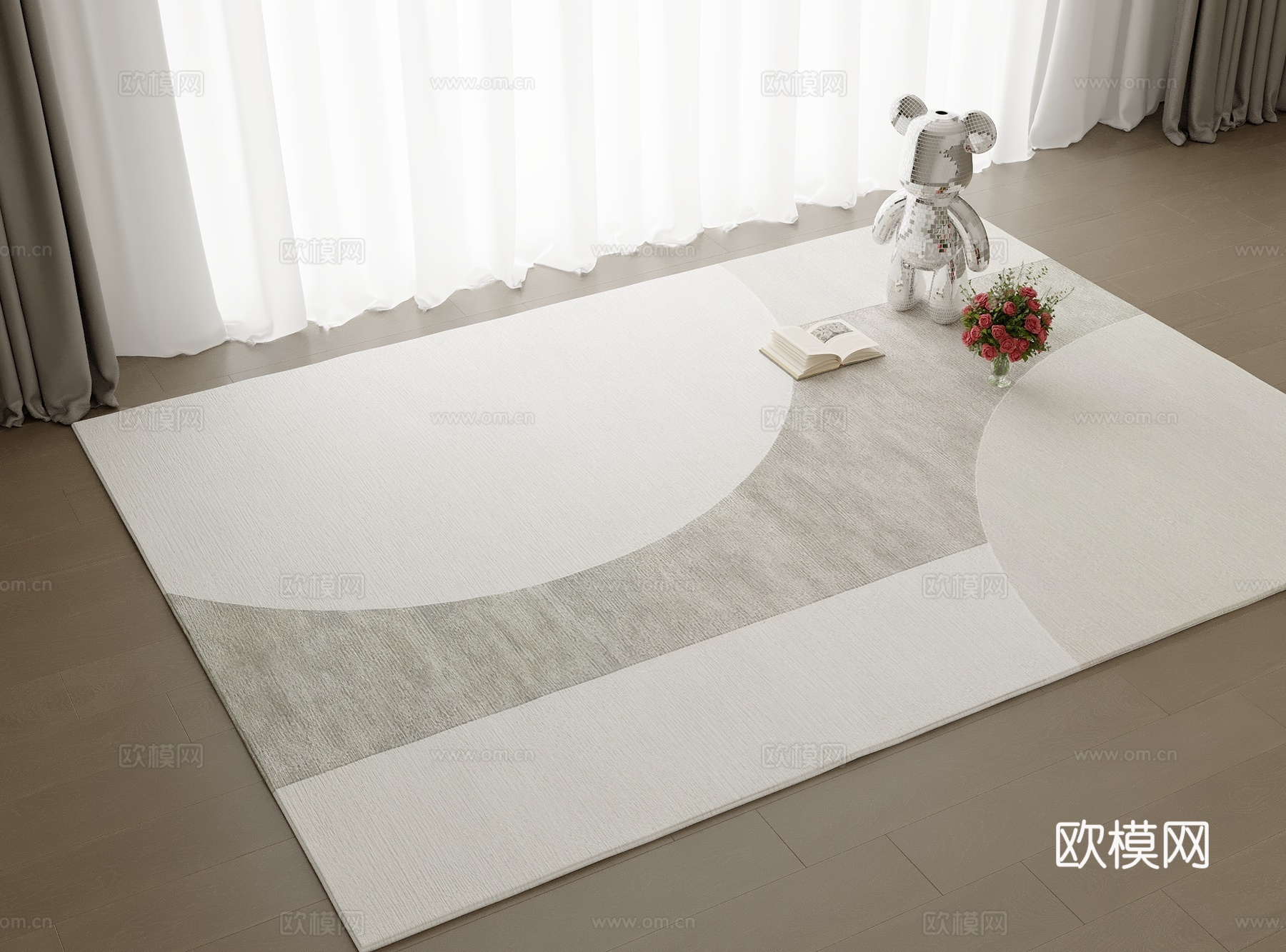 意式地毯 现代地毯 几何地毯 高质量地毯 地毯 艺术地毯3d模型