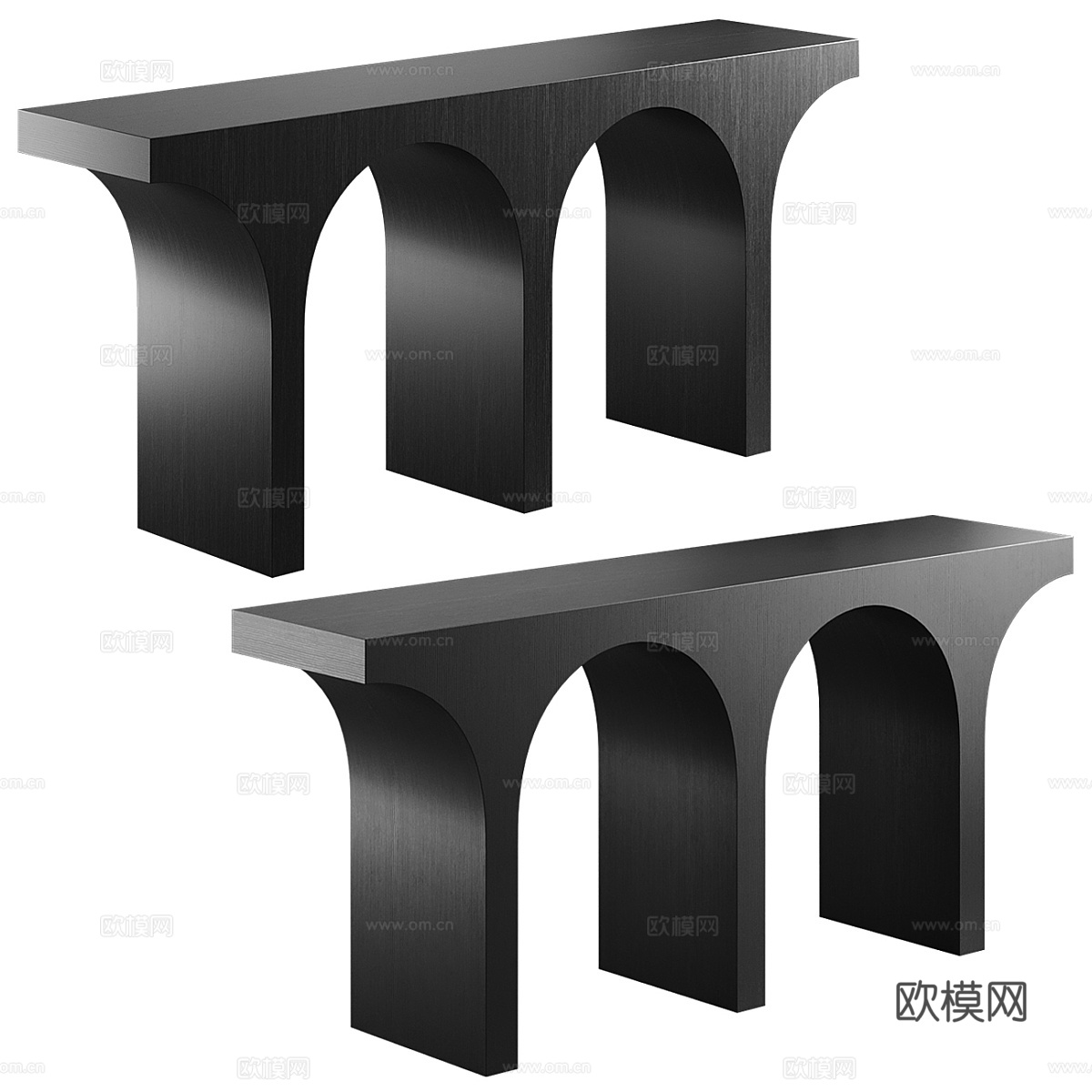 现代意式极简玄关柜 端景台3d模型