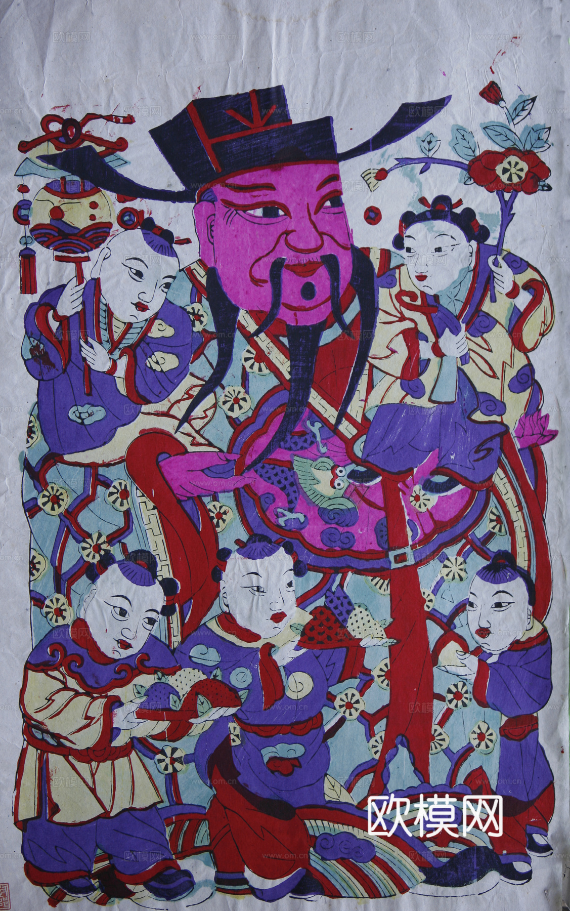 民俗门神图