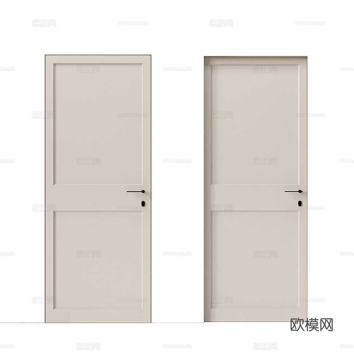 现代简约房间门 单开门 卧室门 门3d模型