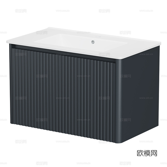 現(xiàn)代簡約洗手臺盆 臺盆 簡約臺盆 陶瓷臺盆3d模型下載