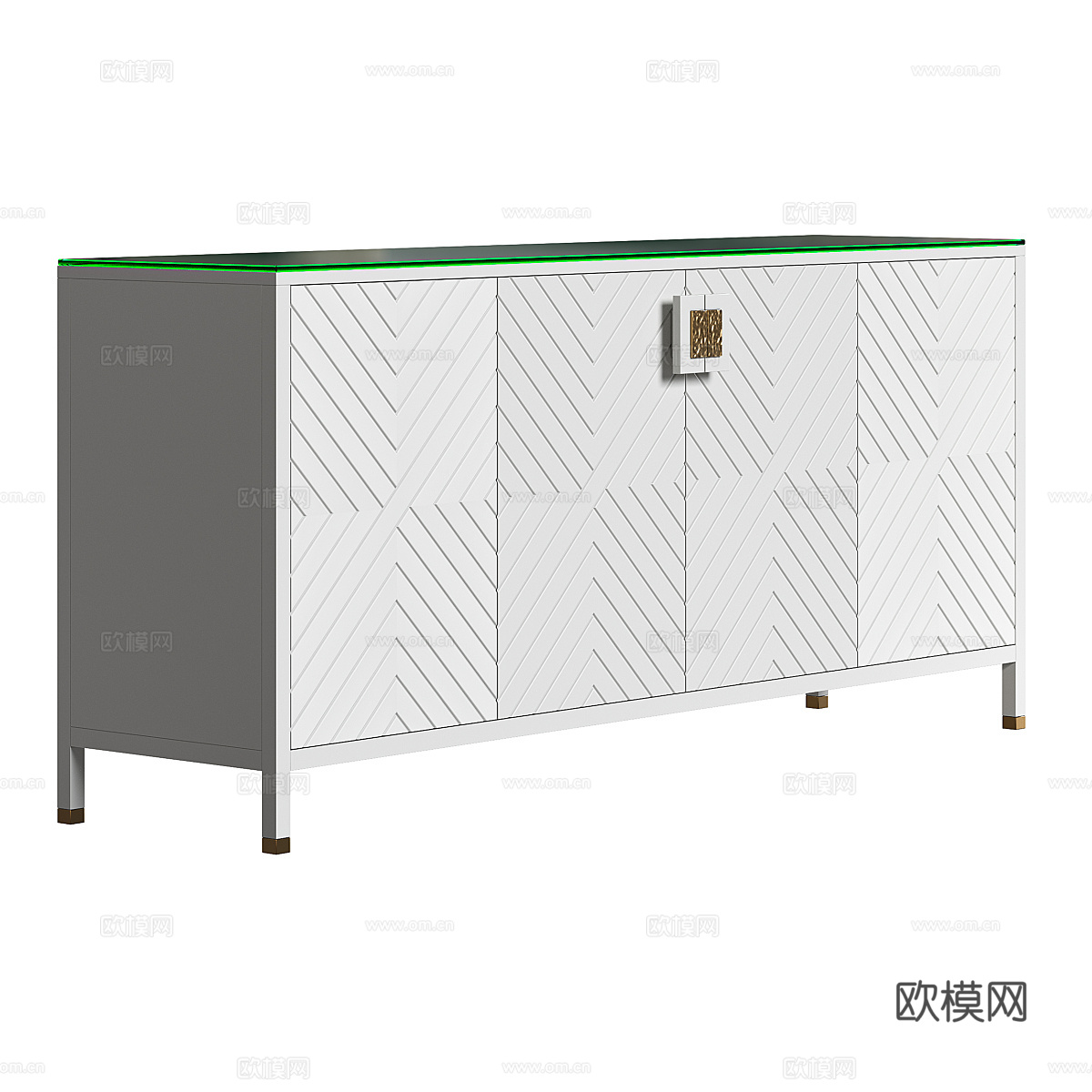 现代简约玄关边柜 边柜 简约边柜 餐边柜  柜子3d模型