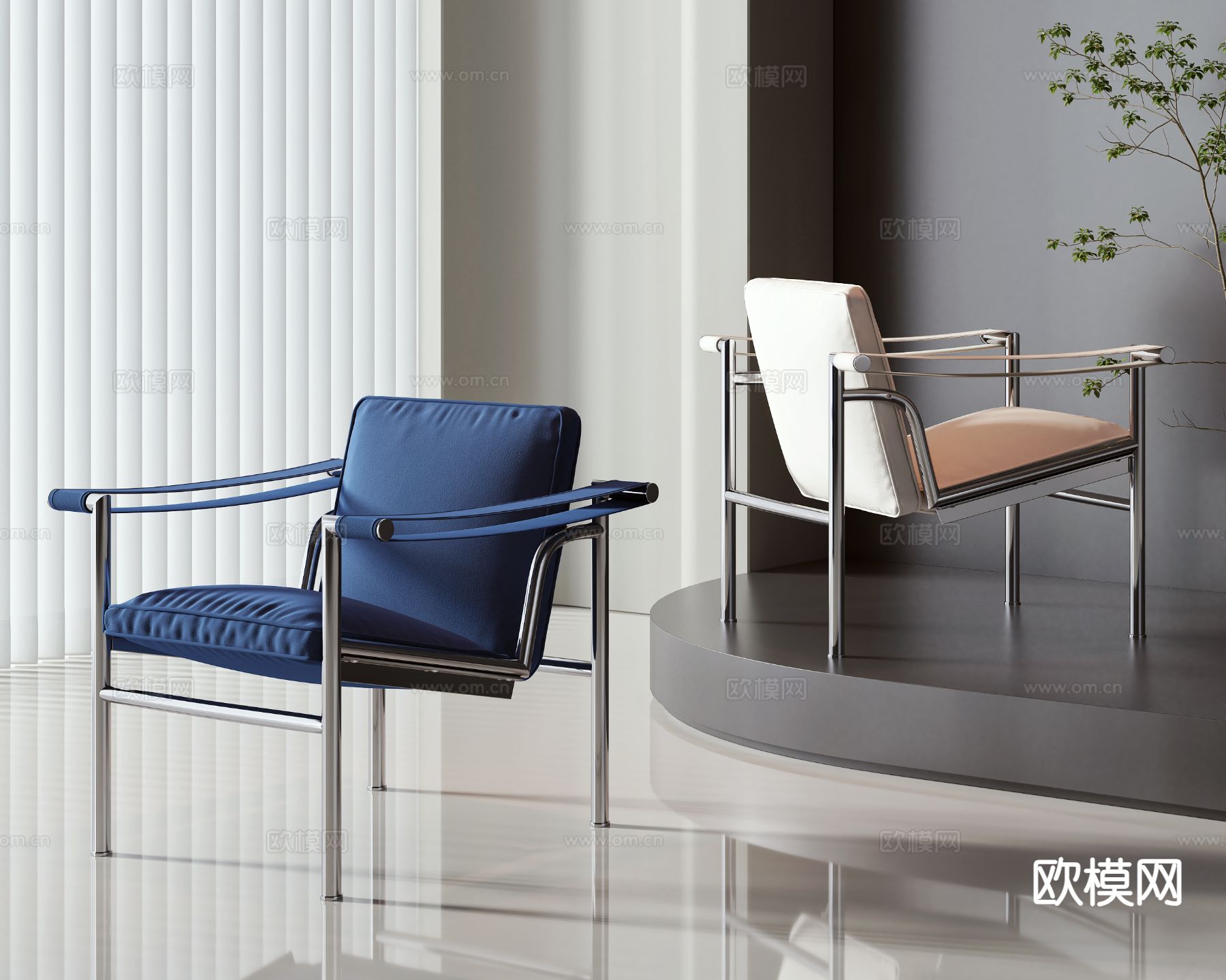 现代椅子 休闲椅3d模型下载