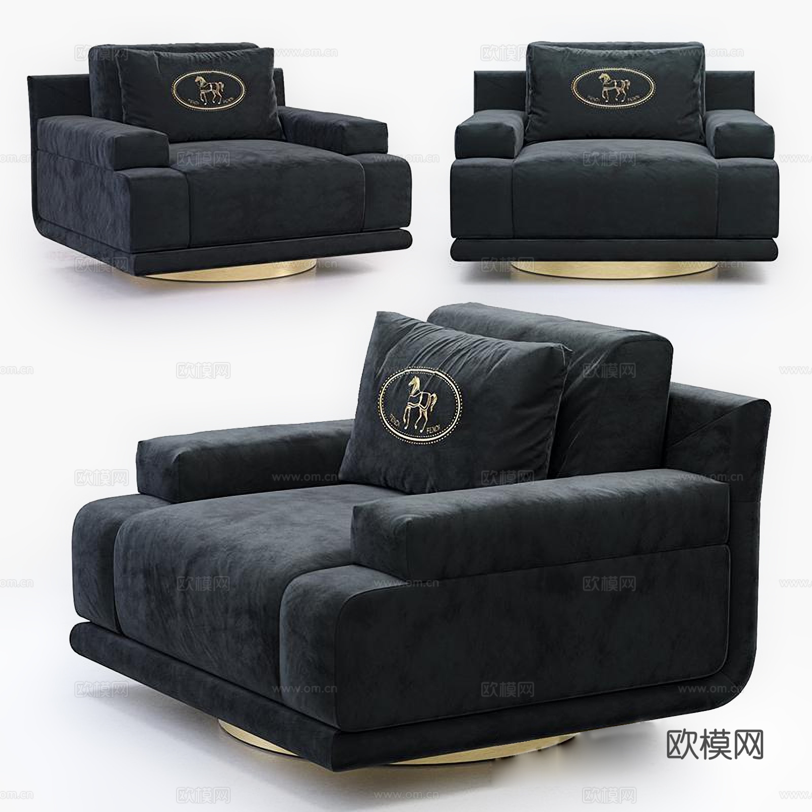 现代单人沙发 休闲椅3d模型