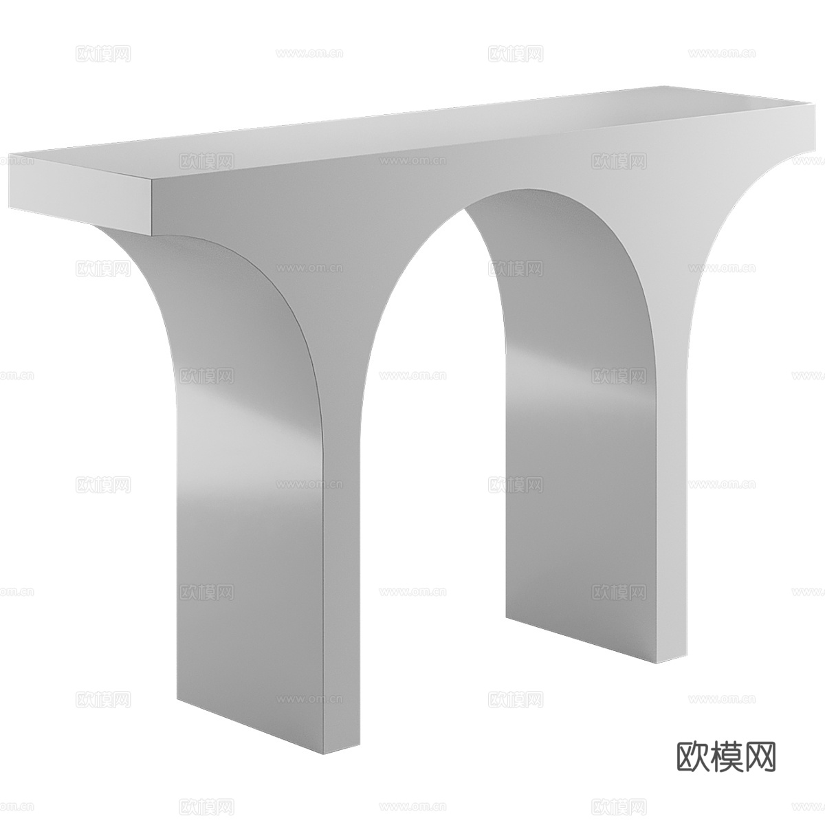 现代意式极简玄关柜 端景台3d模型