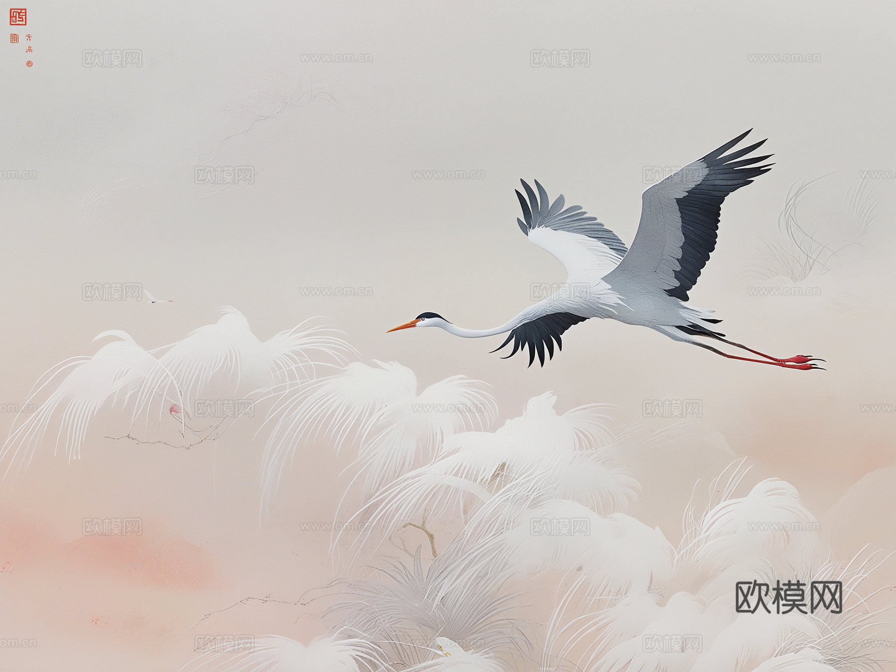 花鸟壁画