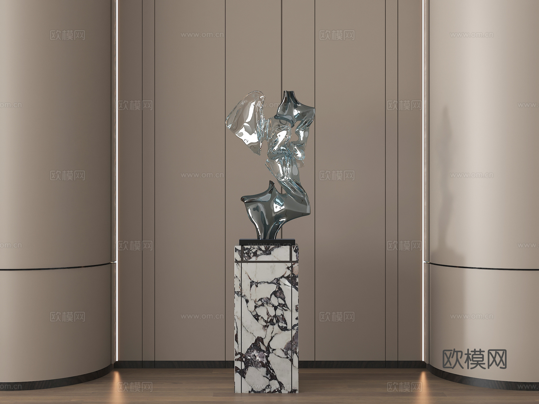 现代雕塑摆件 异形雕塑 抽象雕塑 艺术装置饰品3d模型