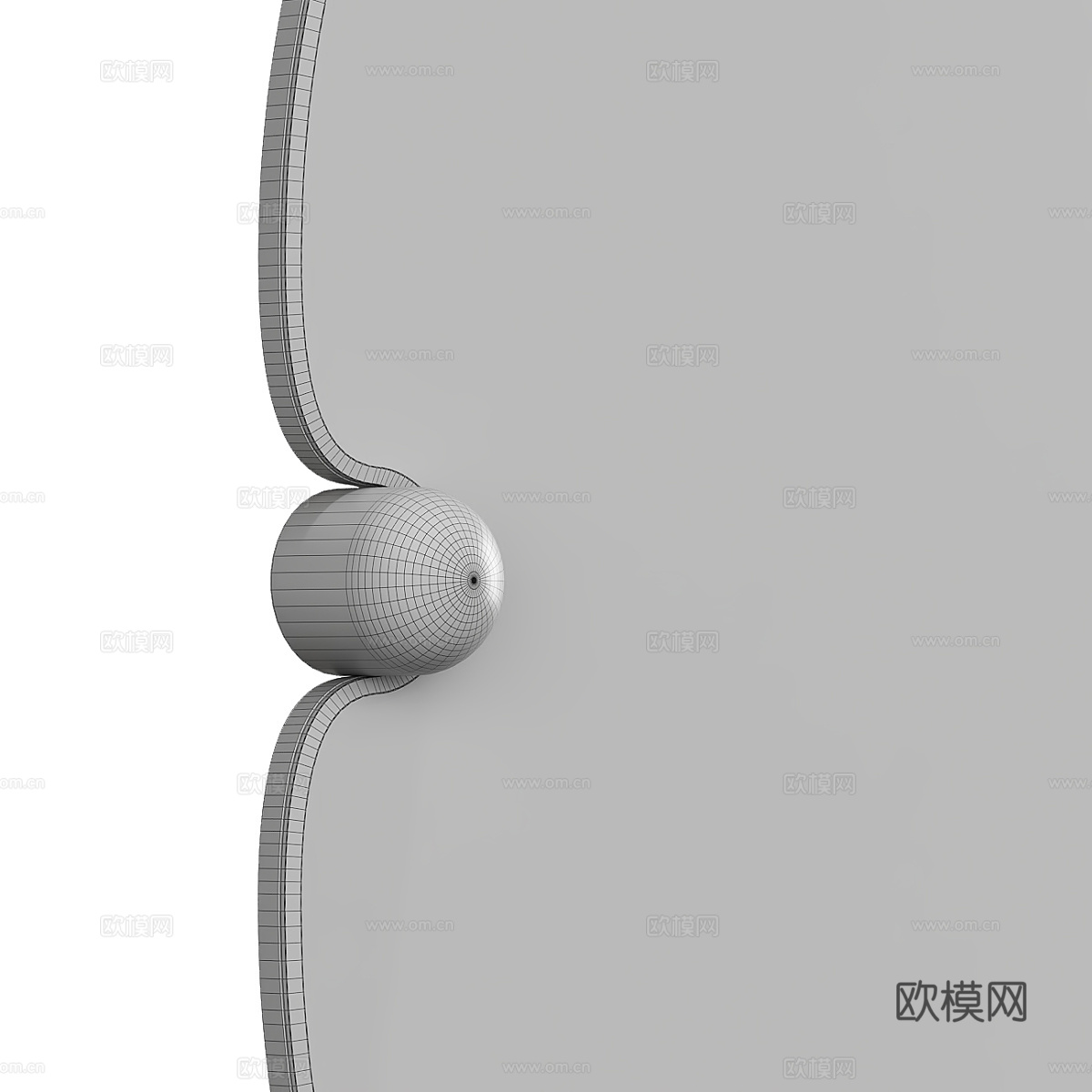 现代意式极简 Lucetta 壁镜3d模型
