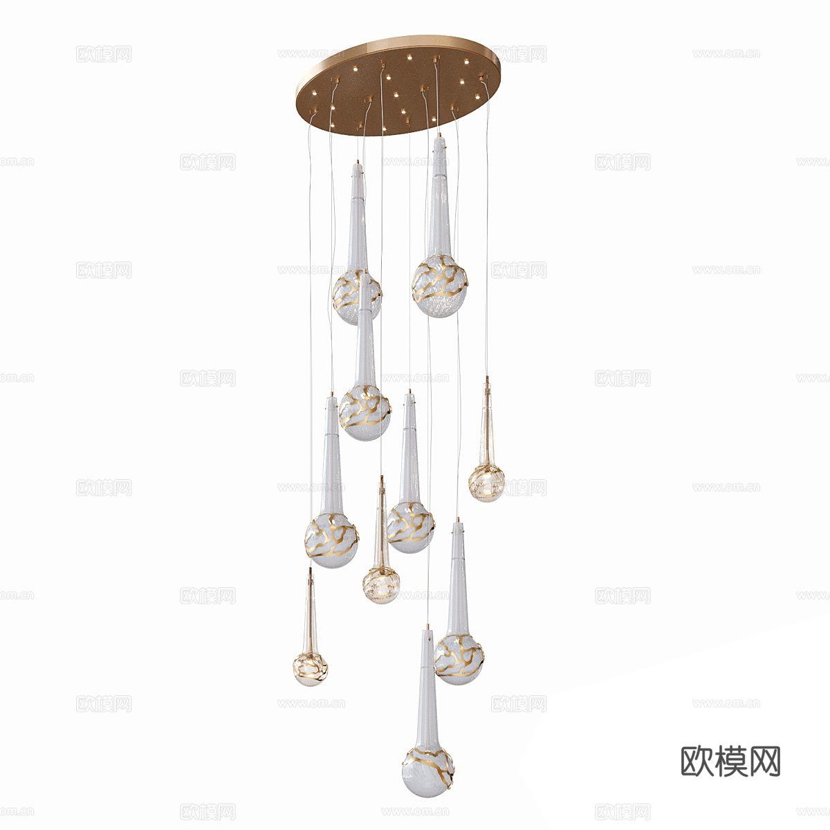 现代简约吊灯 吊灯 简约吊灯 餐厅吊灯 灯3d模型