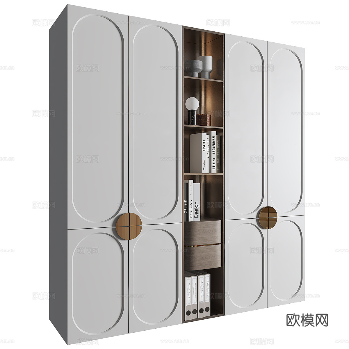 现代意式轻奢开门衣柜 儿童衣柜3d模型