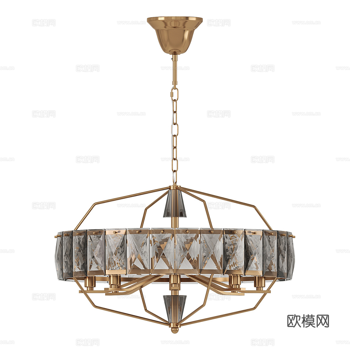 现代简约轻奢吊灯 吊灯 简约吊灯 餐厅吊灯 灯3d模型