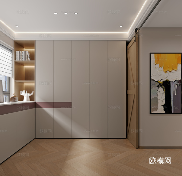 衣帽間 裝飾掛畫3d模型下載(渲染圖2)