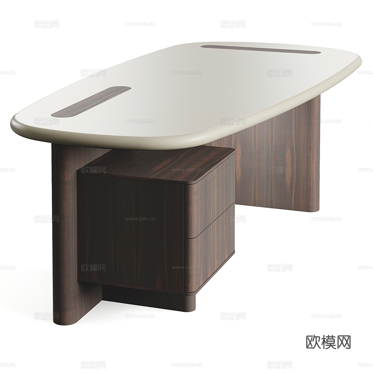 现代意式书桌 办公桌3d模型