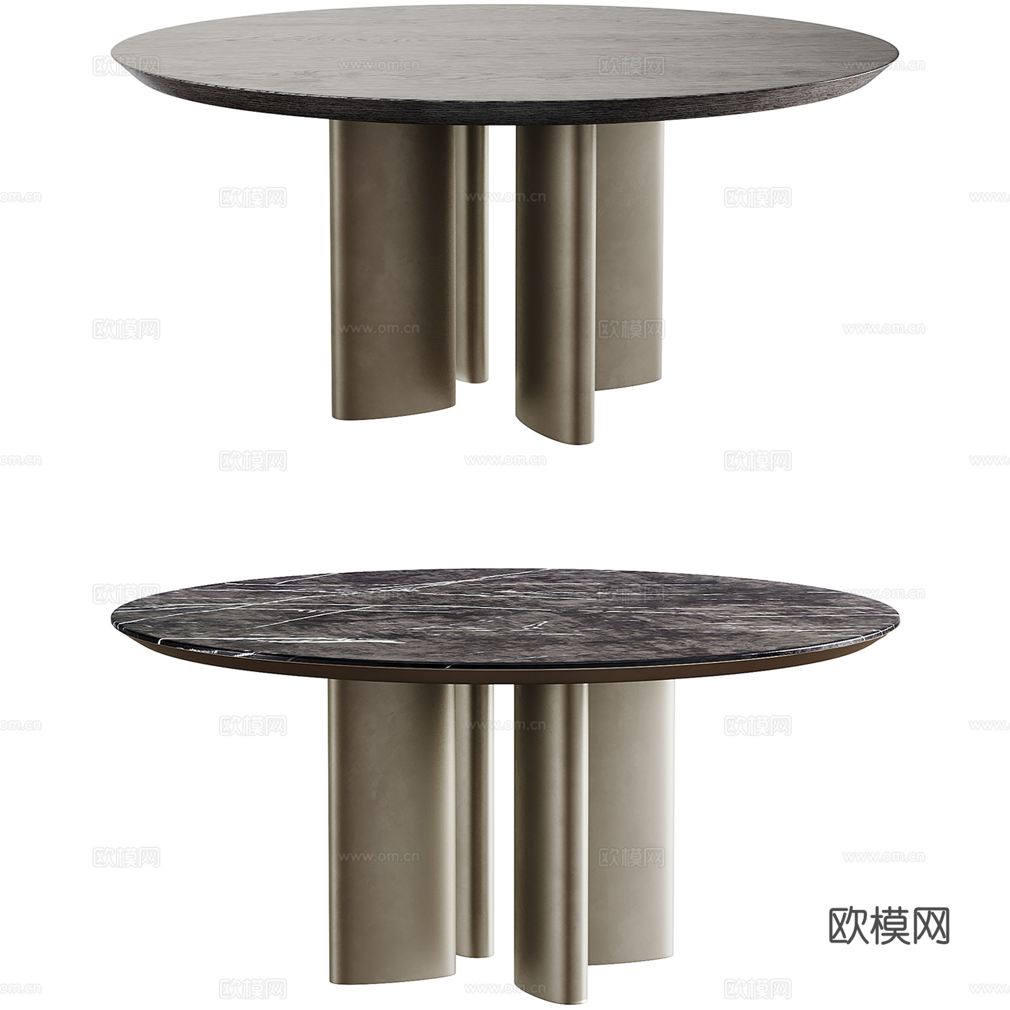 Adrien round table by poliform3d模型