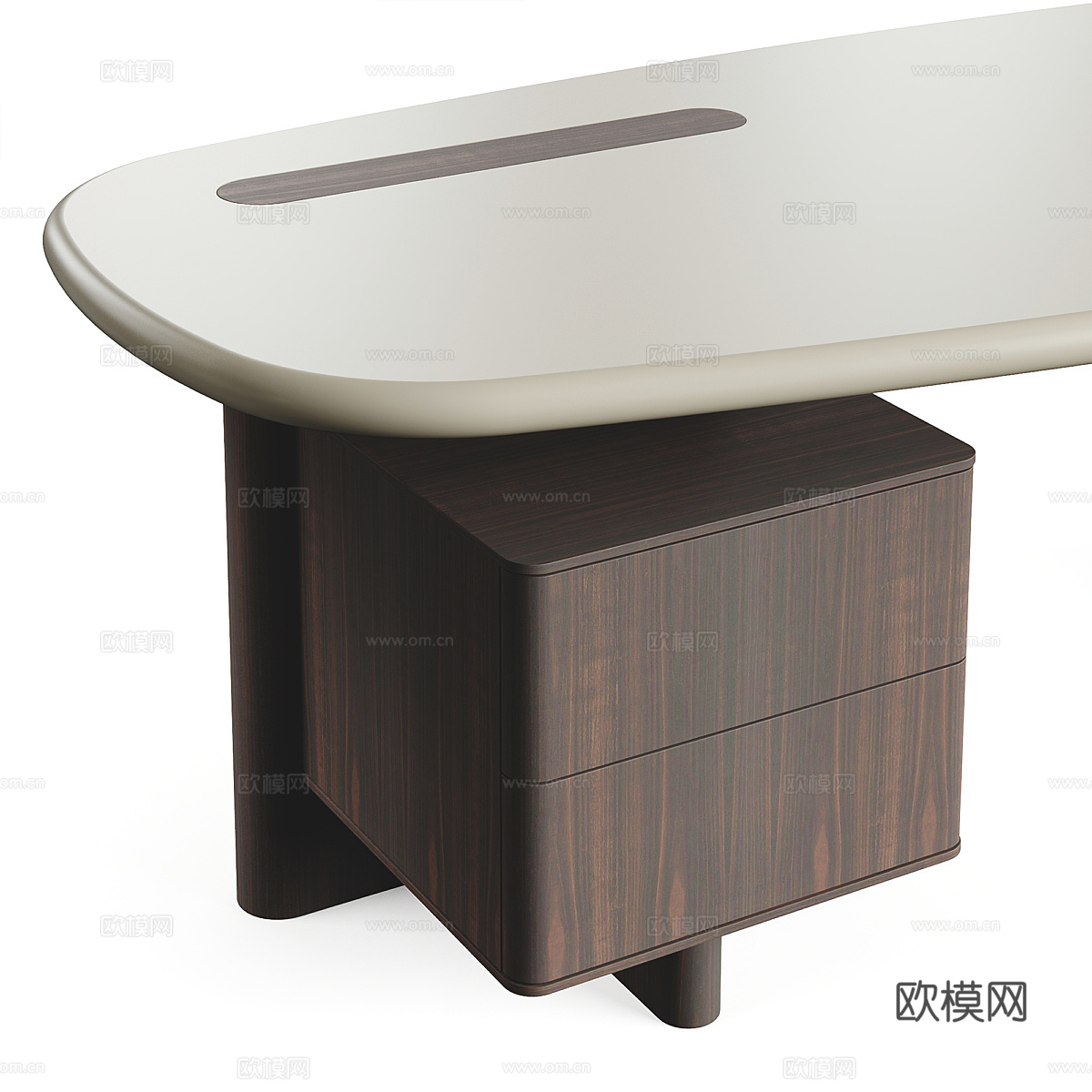 现代意式书桌 办公桌3d模型