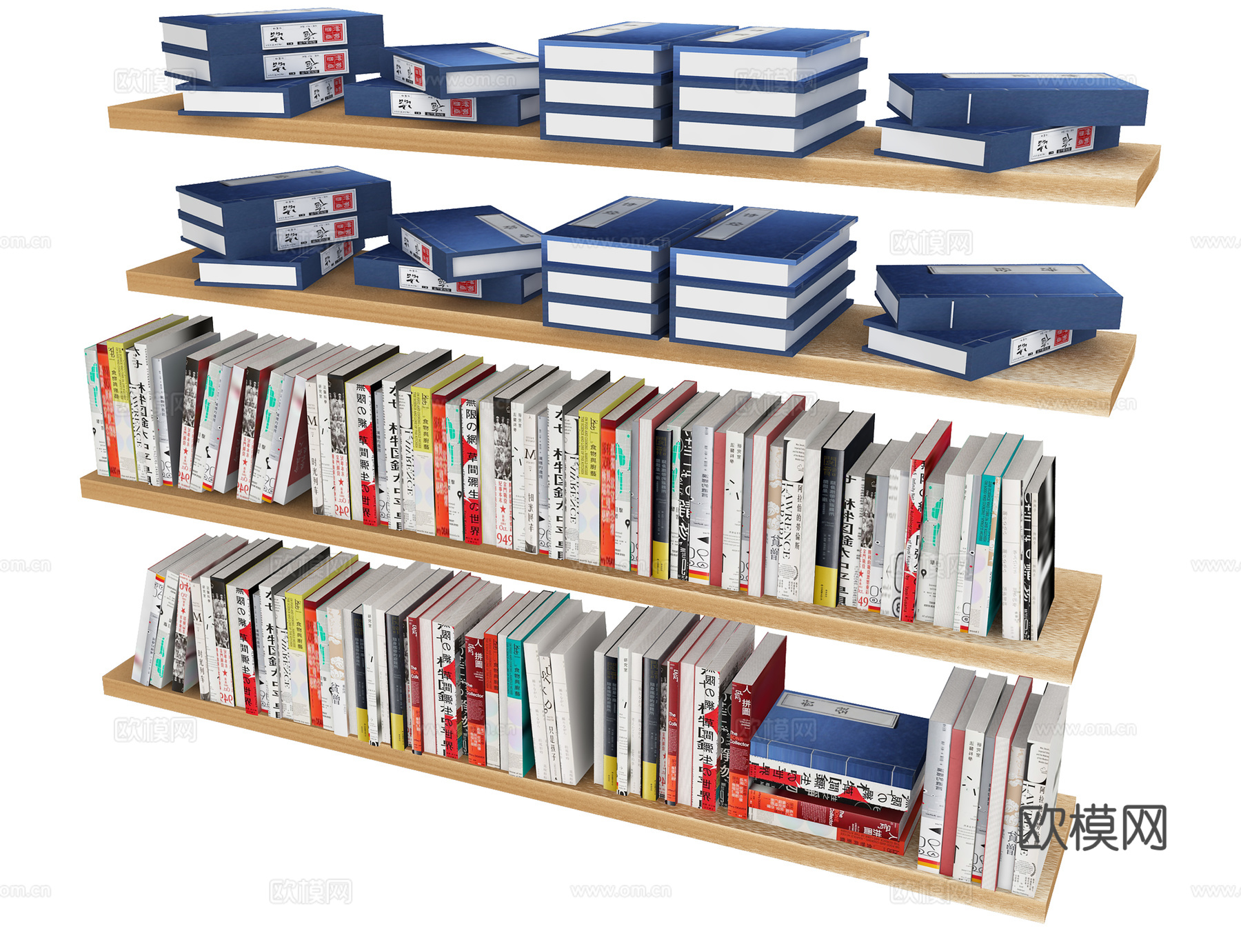 线装书，书籍，书，书本，古书，旧书，课本，字画，古籍，图书，3d模型