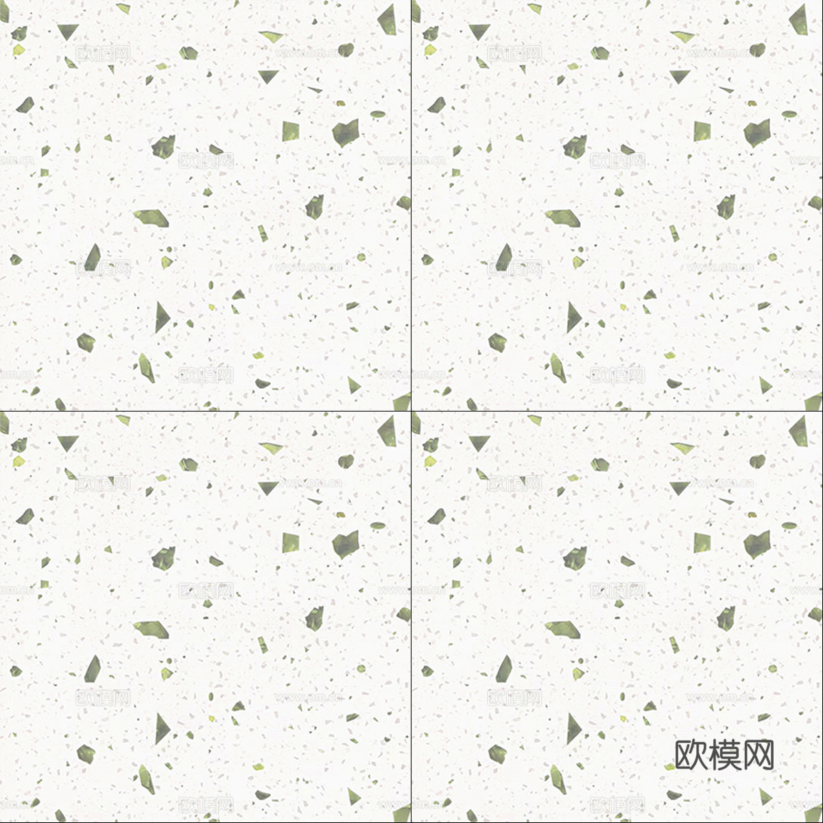 绿色水磨石瓷砖贴图