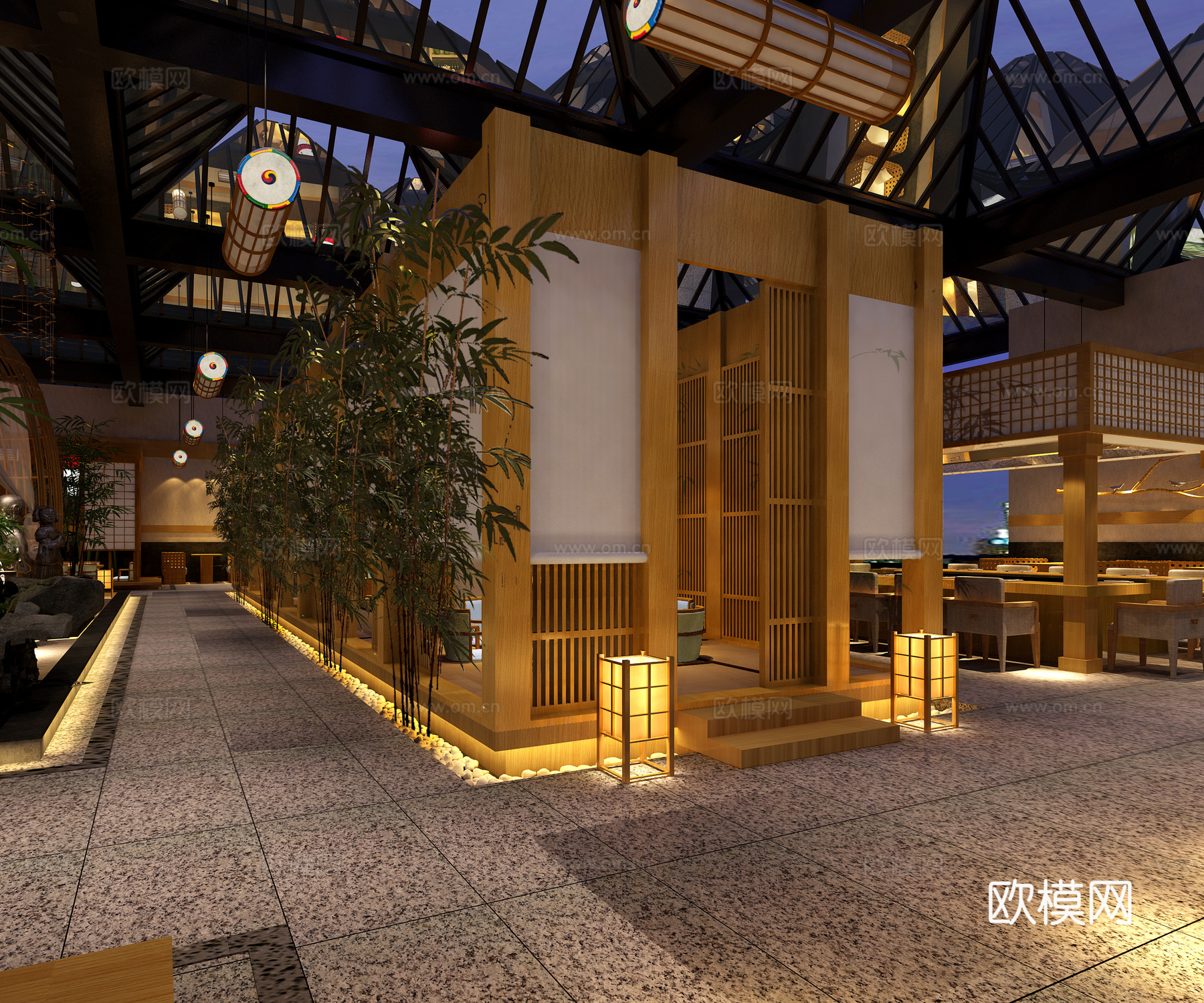 餐廳3d模型下載（渲染圖3）