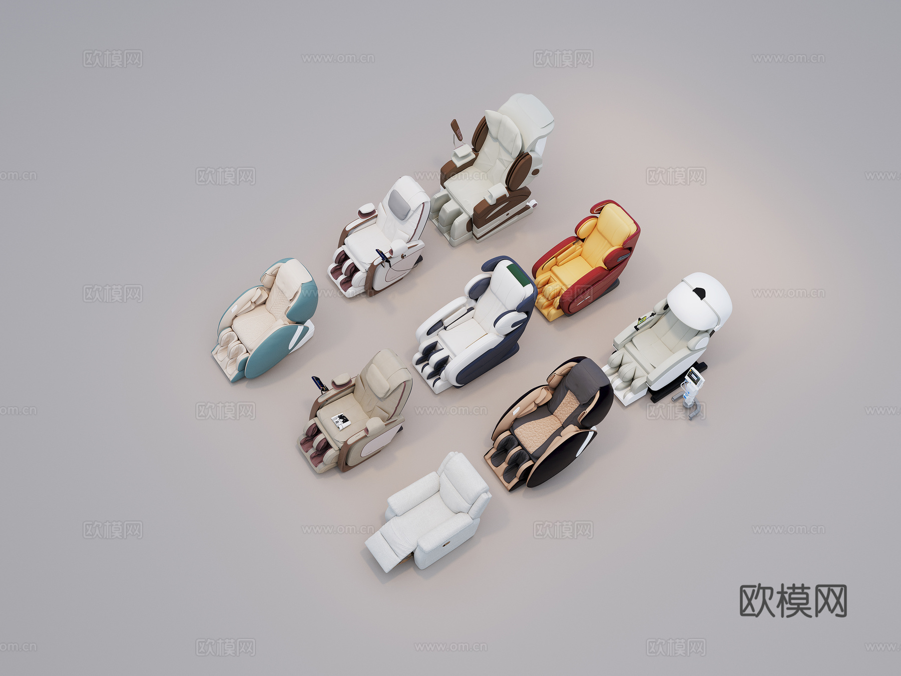 现代按摩椅3d模型
