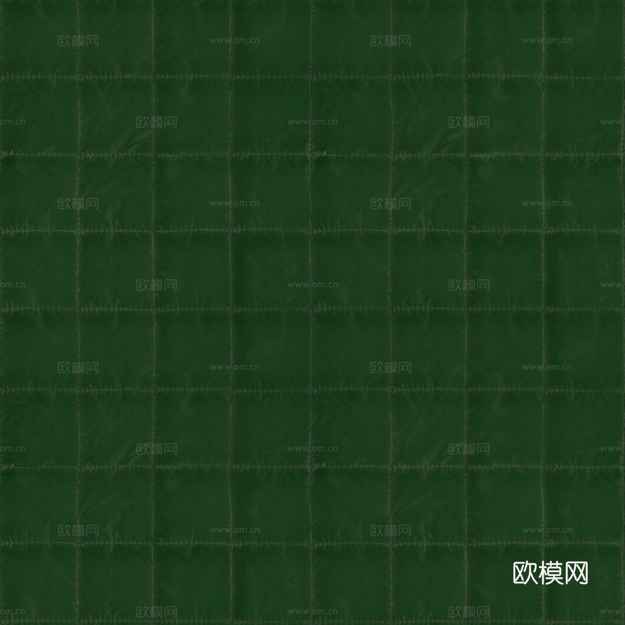 绿色方格皮革