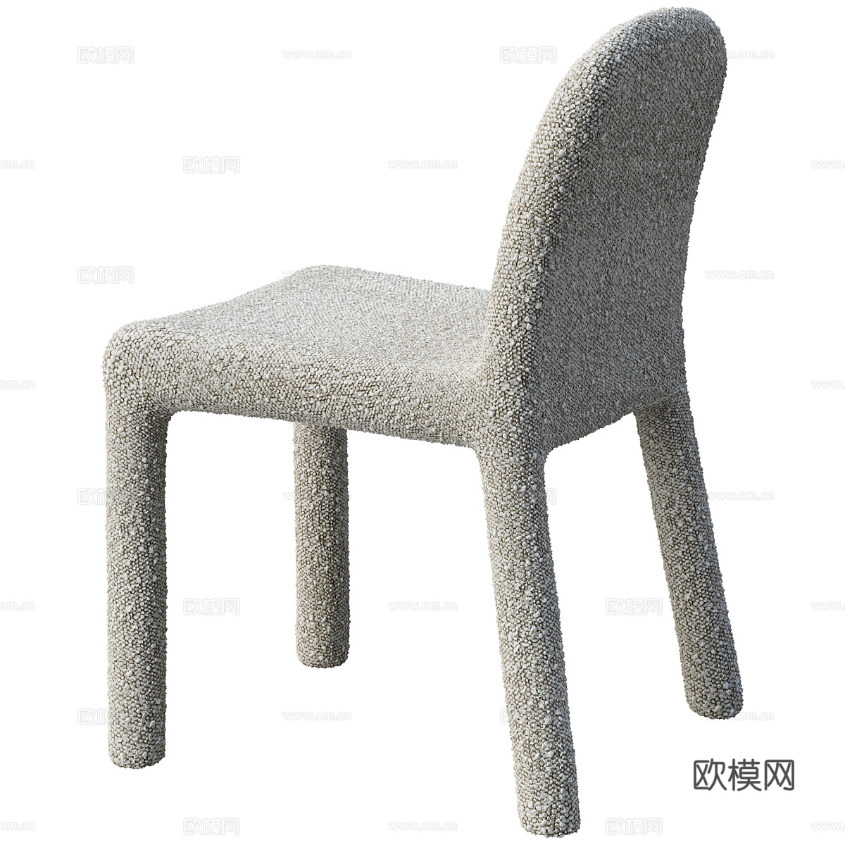 现代奶油风 Origin 布艺椅子3d模型