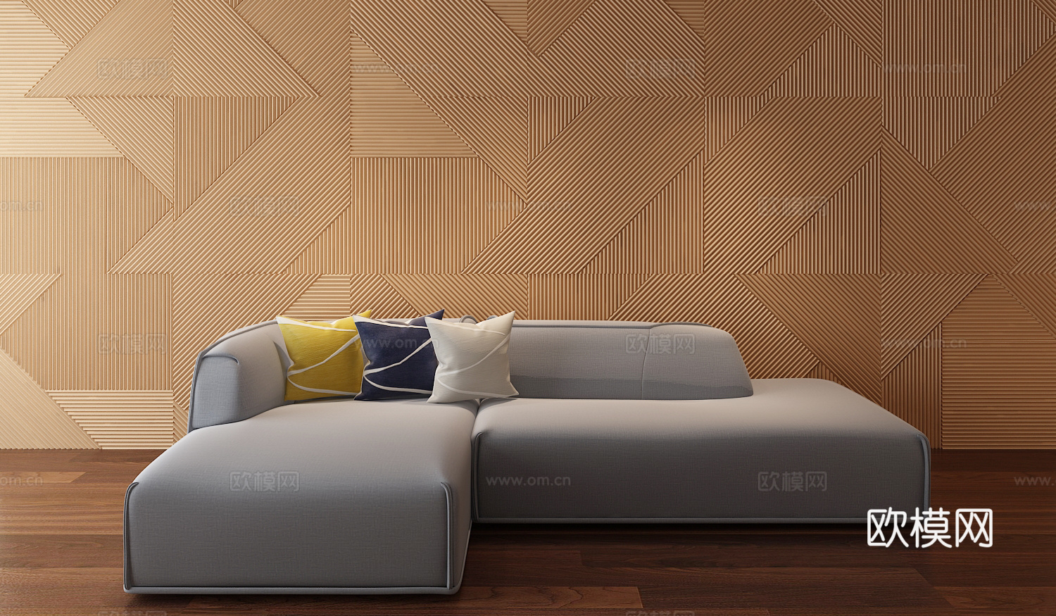 北欧休闲沙发3d模型