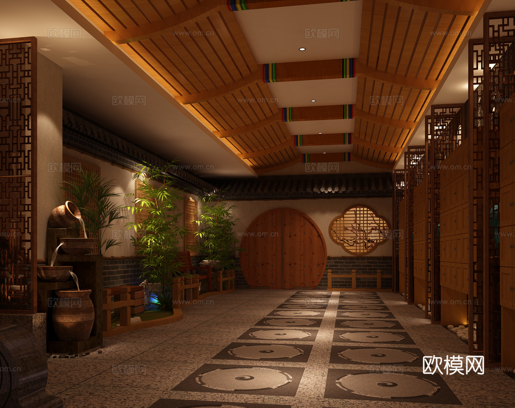 大堂吧3d模型