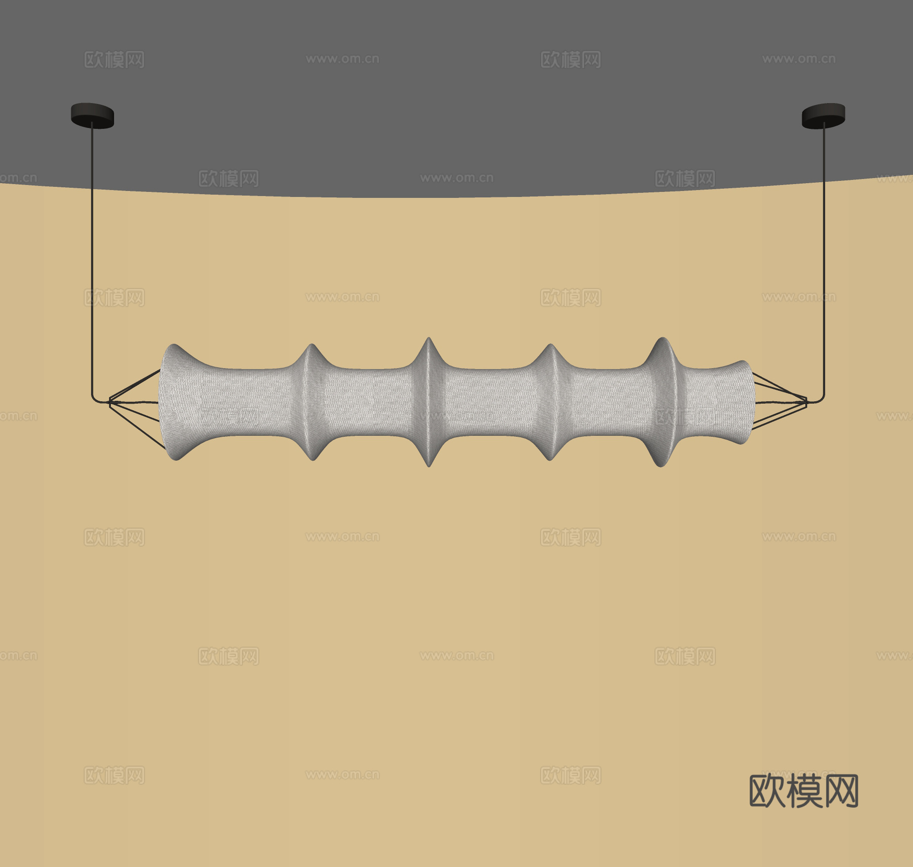 现代长条吊灯 餐厅吊灯 吧台吊灯 大型吊灯 前台吊灯su模型