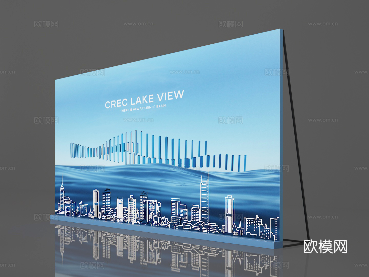 广告墙3d模型