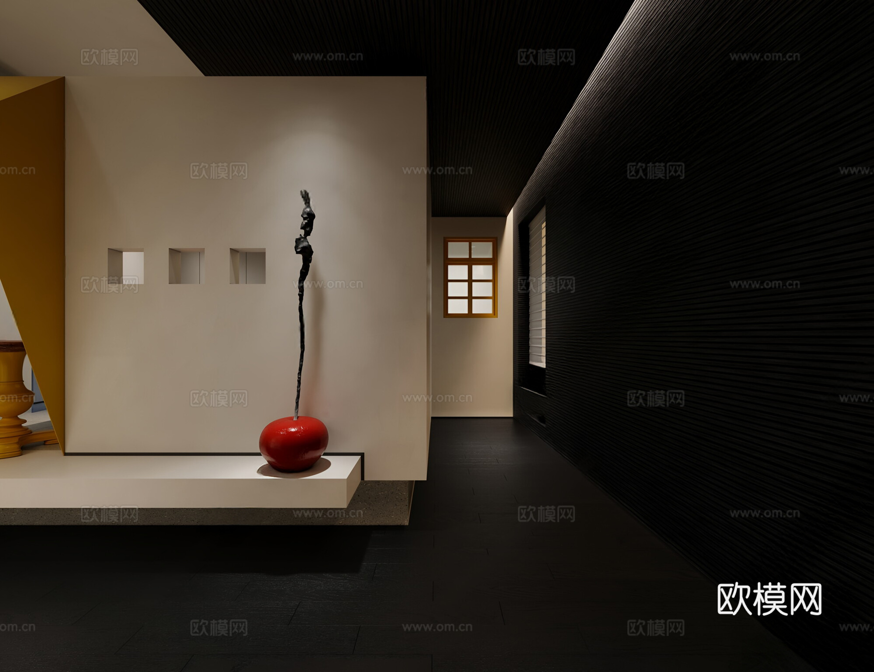 现代其他展厅 软装展厅 窗帘店 全屋定制样板 艺术展厅3d模型