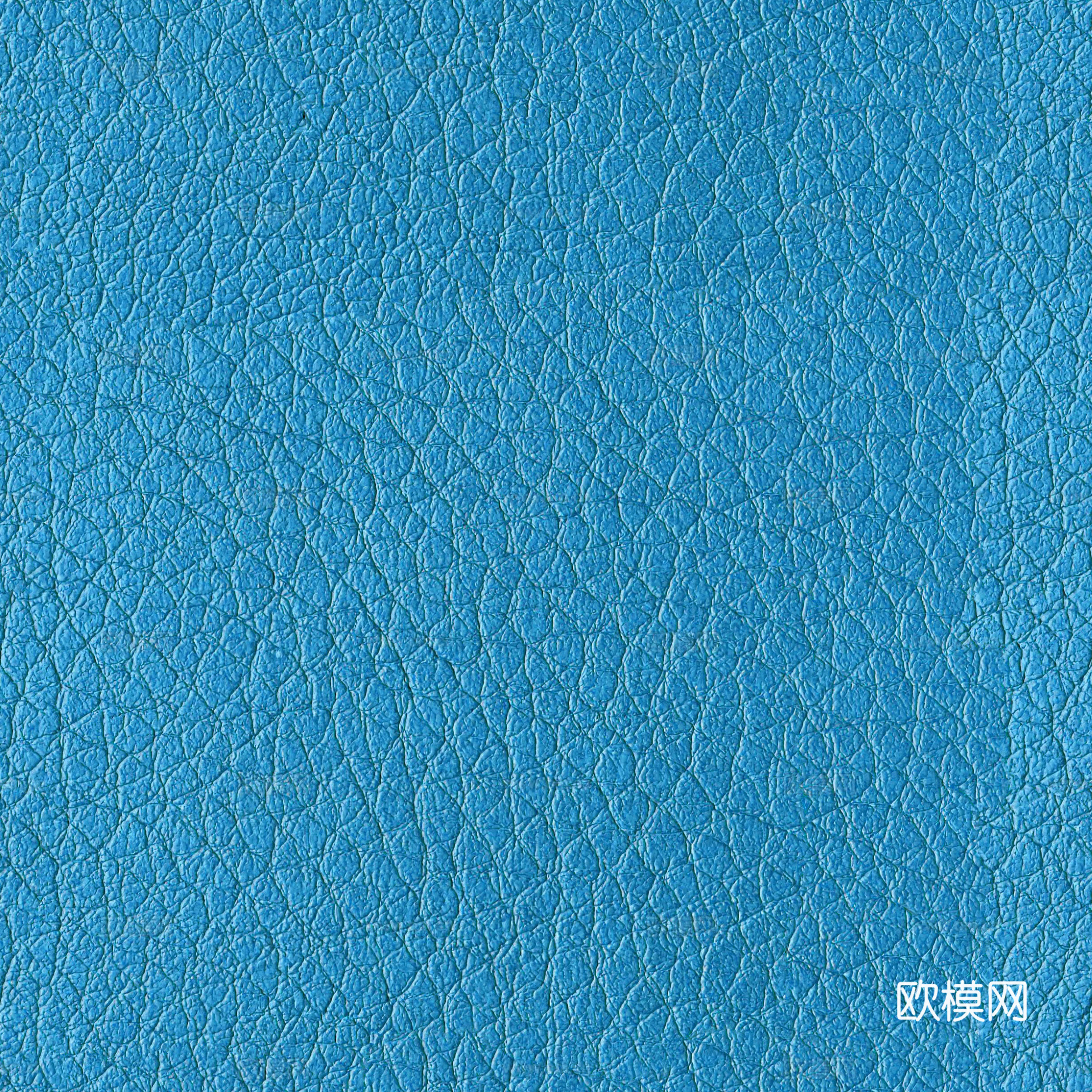 蓝色粗纹皮革