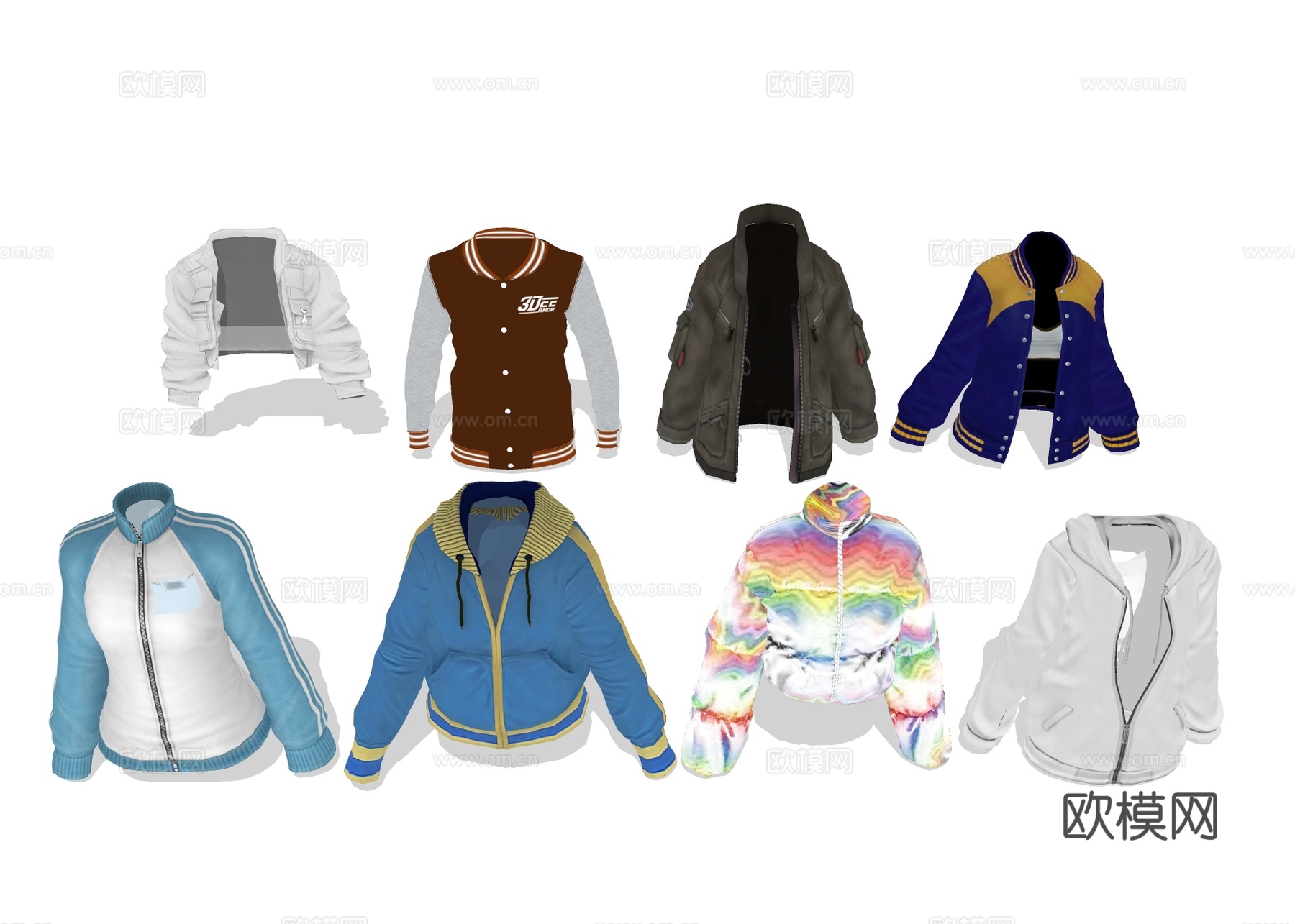 衣服上衣 外套服饰su模型下载