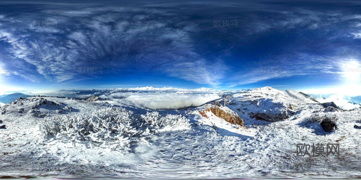 高原雪山户外场景贴图