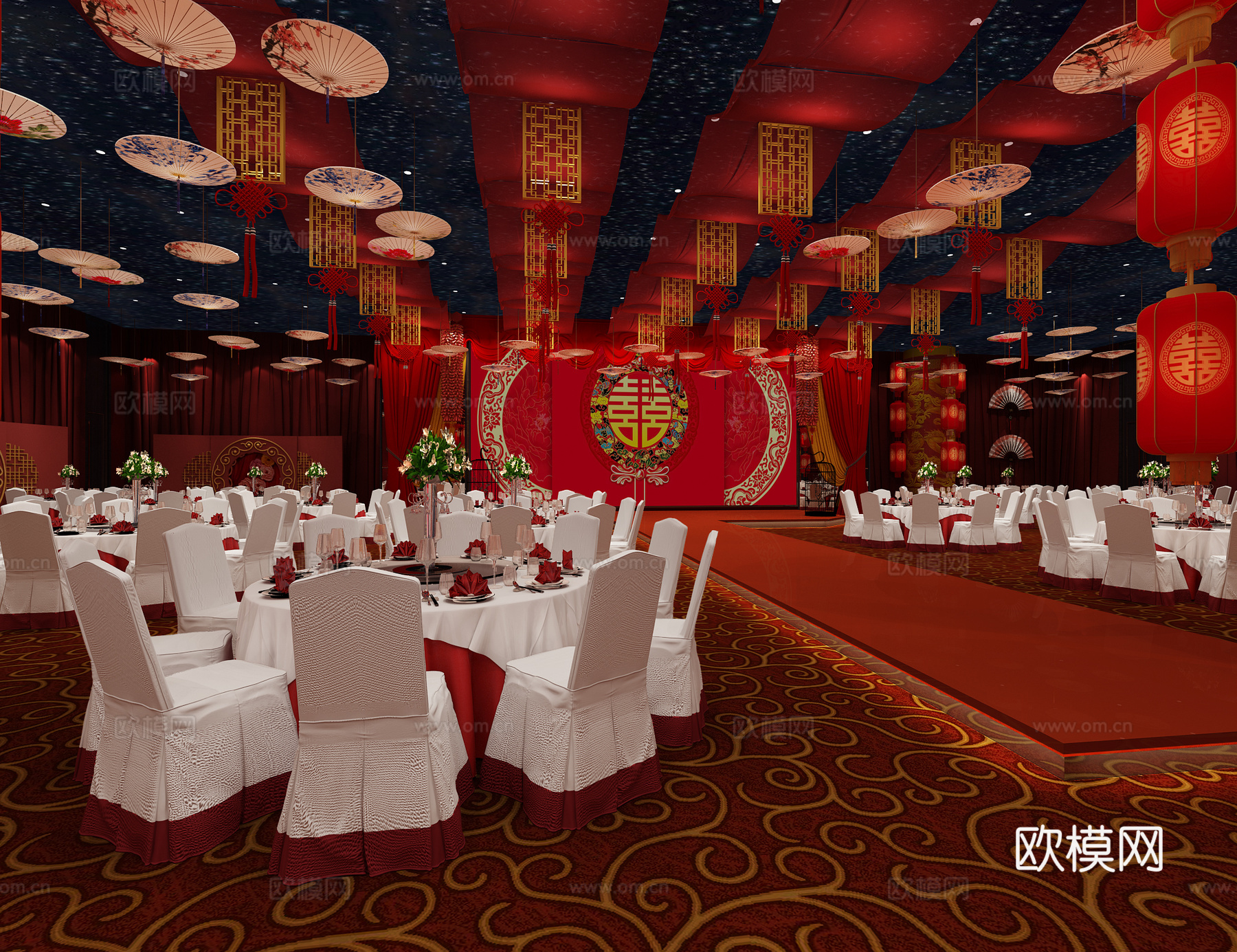 宴会厅3d模型