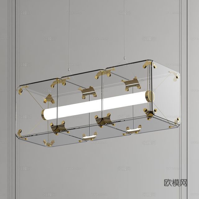 工业风吊灯 吊灯3d模型