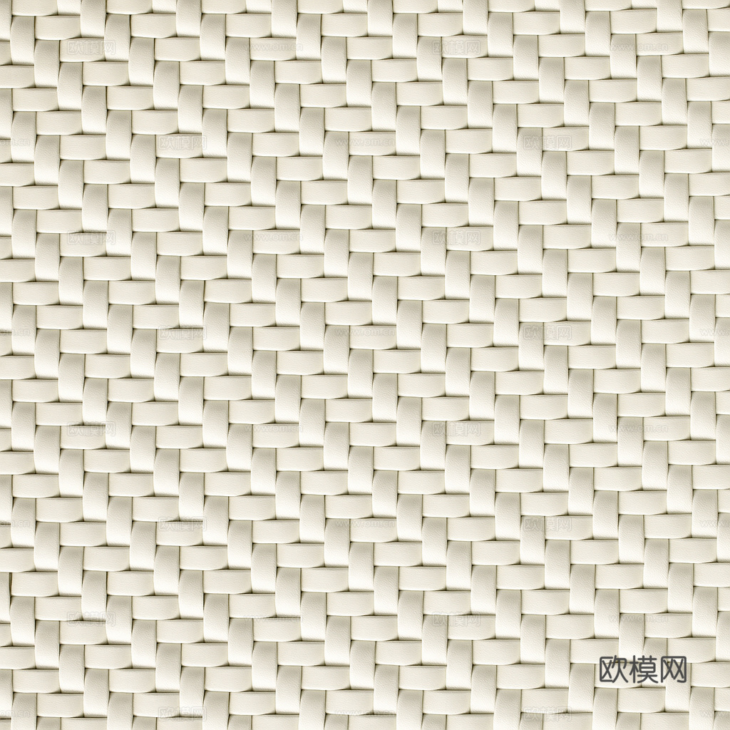 米色编织皮革