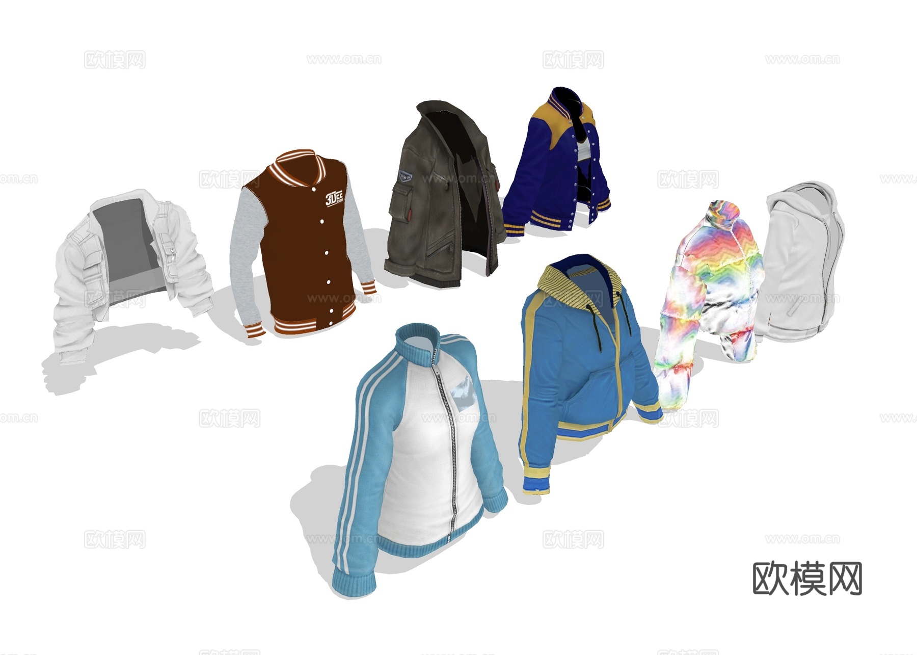 衣服上衣 外套服饰su模型下载