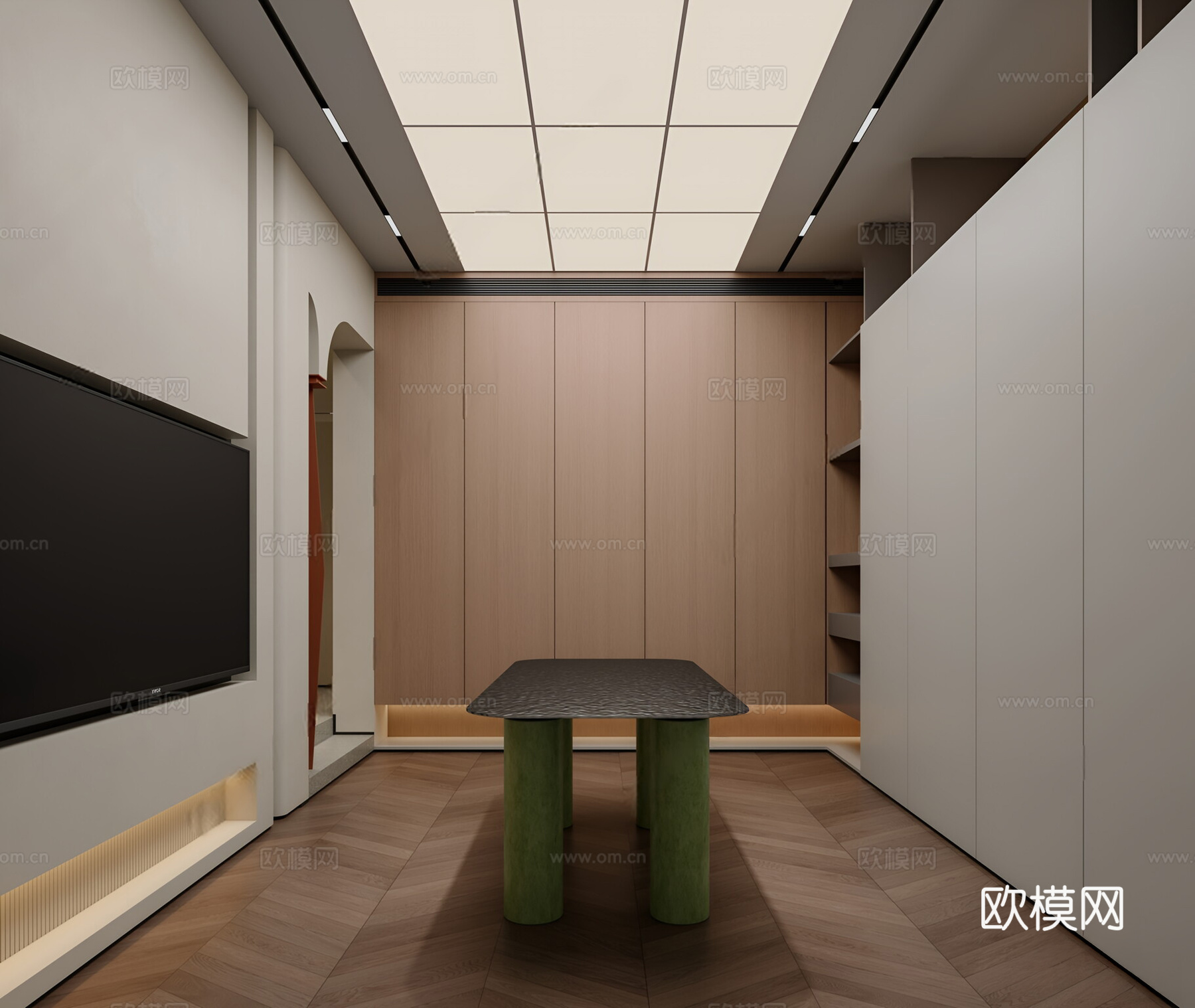 现代其他展厅 软装展厅 窗帘店 全屋定制样板 艺术展厅3d模型