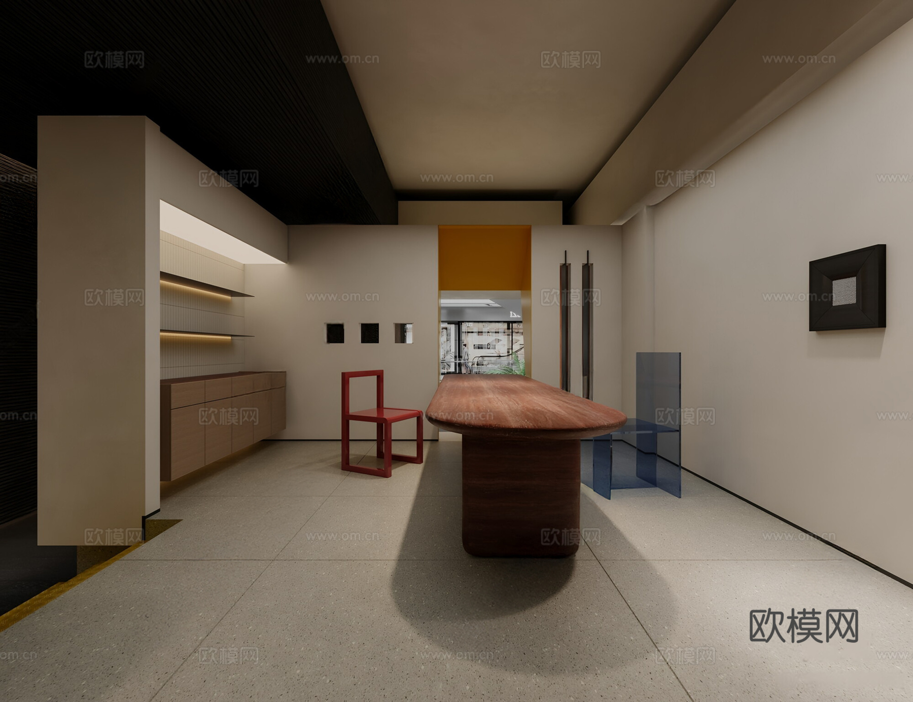 现代其他展厅 软装展厅 窗帘店 全屋定制样板 艺术展厅3d模型
