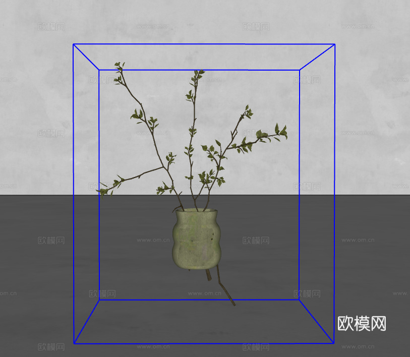盆栽 绿植su模型