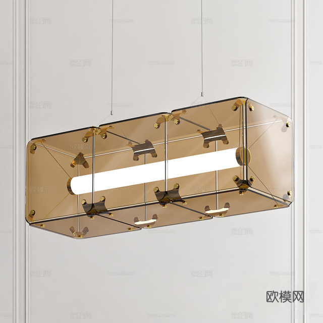 工业风吊灯 吊灯3d模型