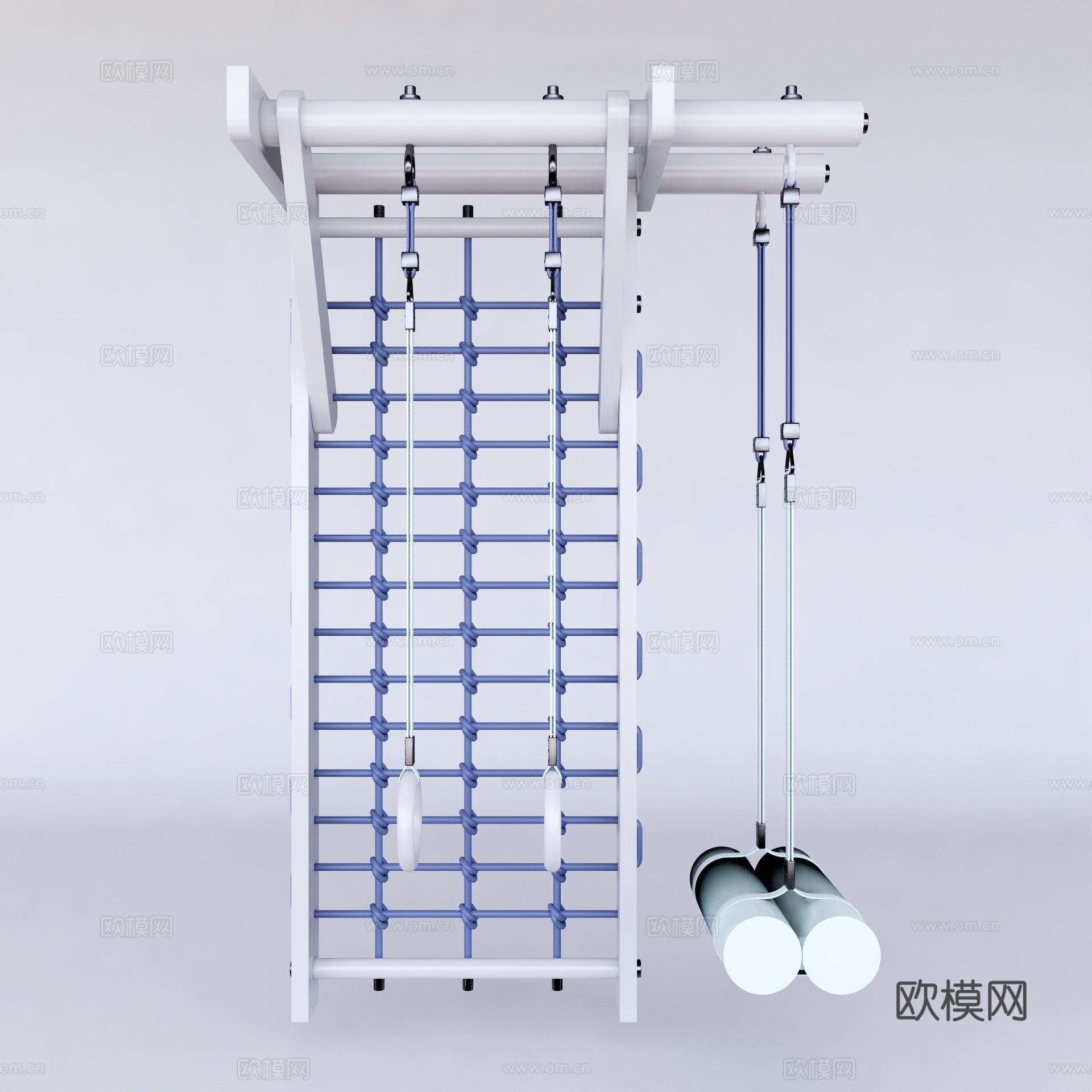 现代健身器材su模型下载