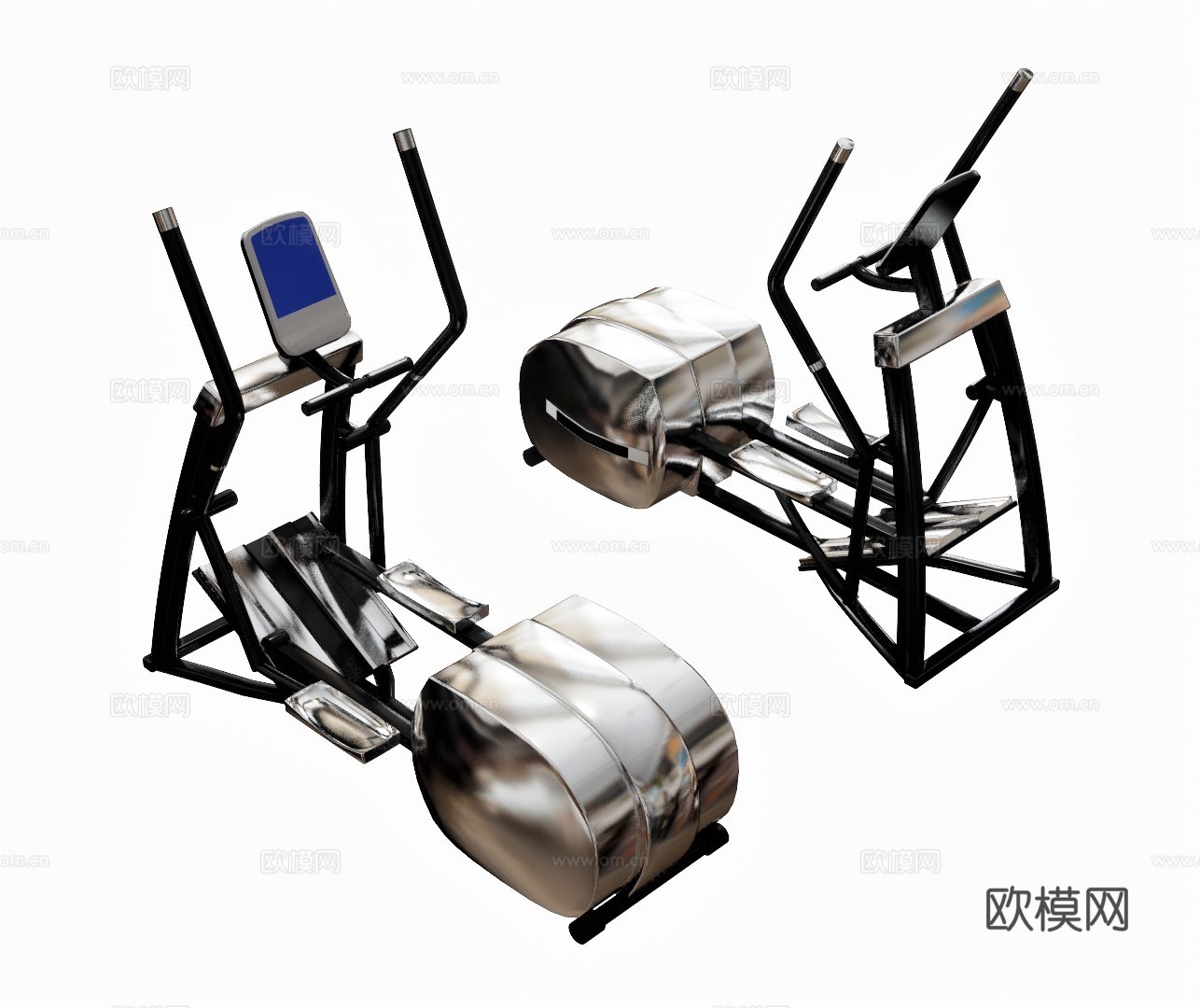 现代健身器材su模型下载