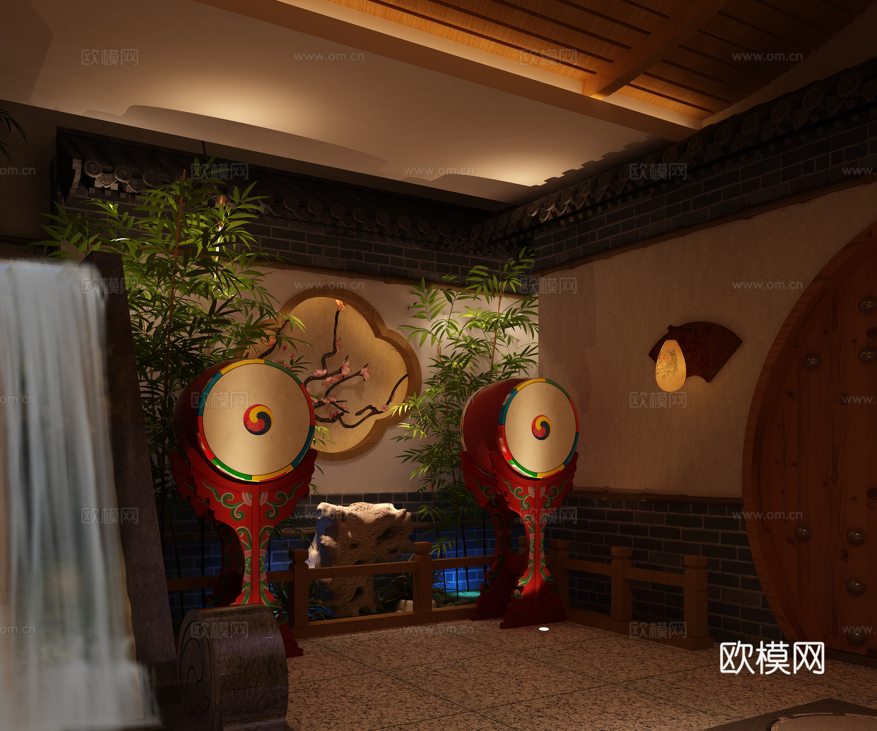 大堂吧3d模型