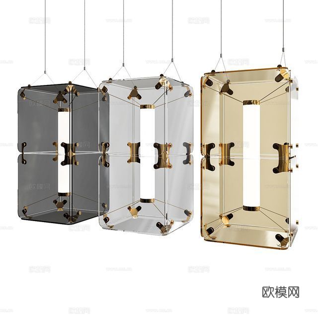 工业风吊灯 吊灯3d模型